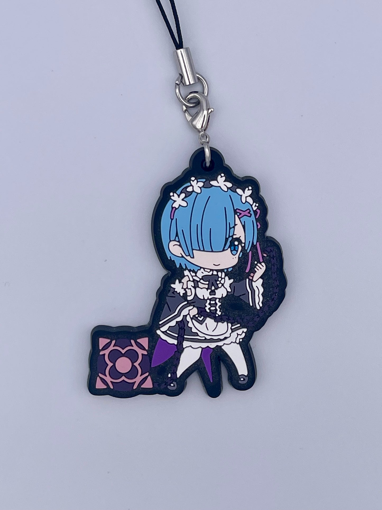 Re:ZERO gachapon capsule packaging - authentic Japanese collectible showing close up of  Rem.