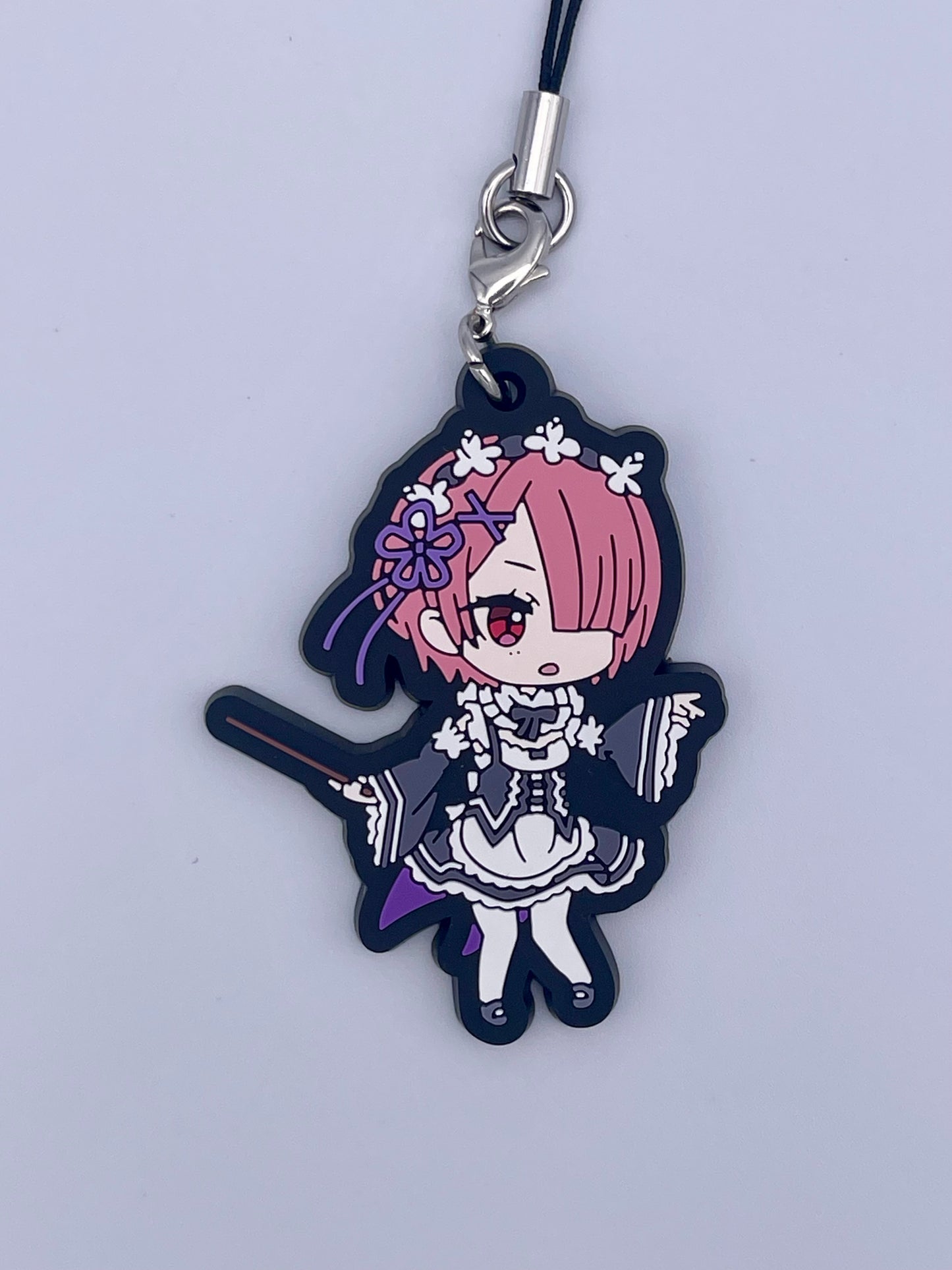 Re:ZERO gachapon capsule packaging - authentic Japanese collectible showing close up of Ram.