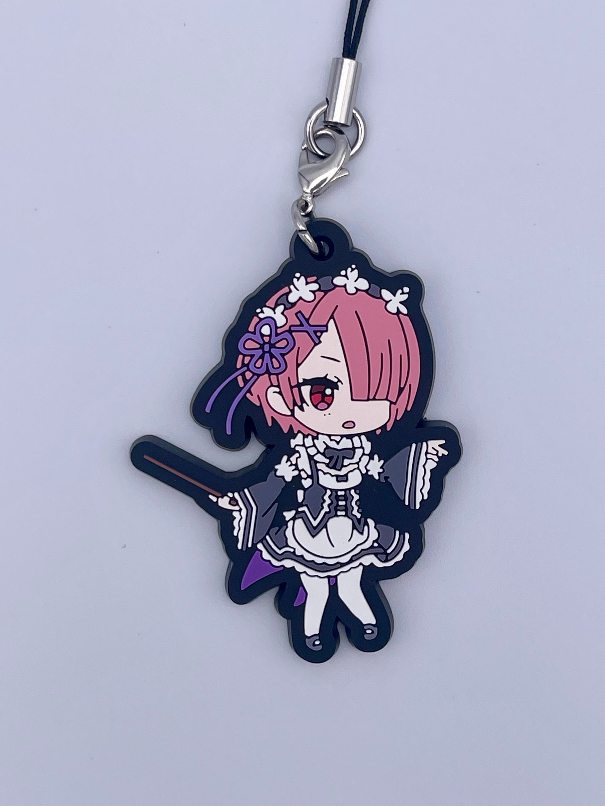 Re:ZERO gachapon capsule packaging - authentic Japanese collectible showing close up of Ram.