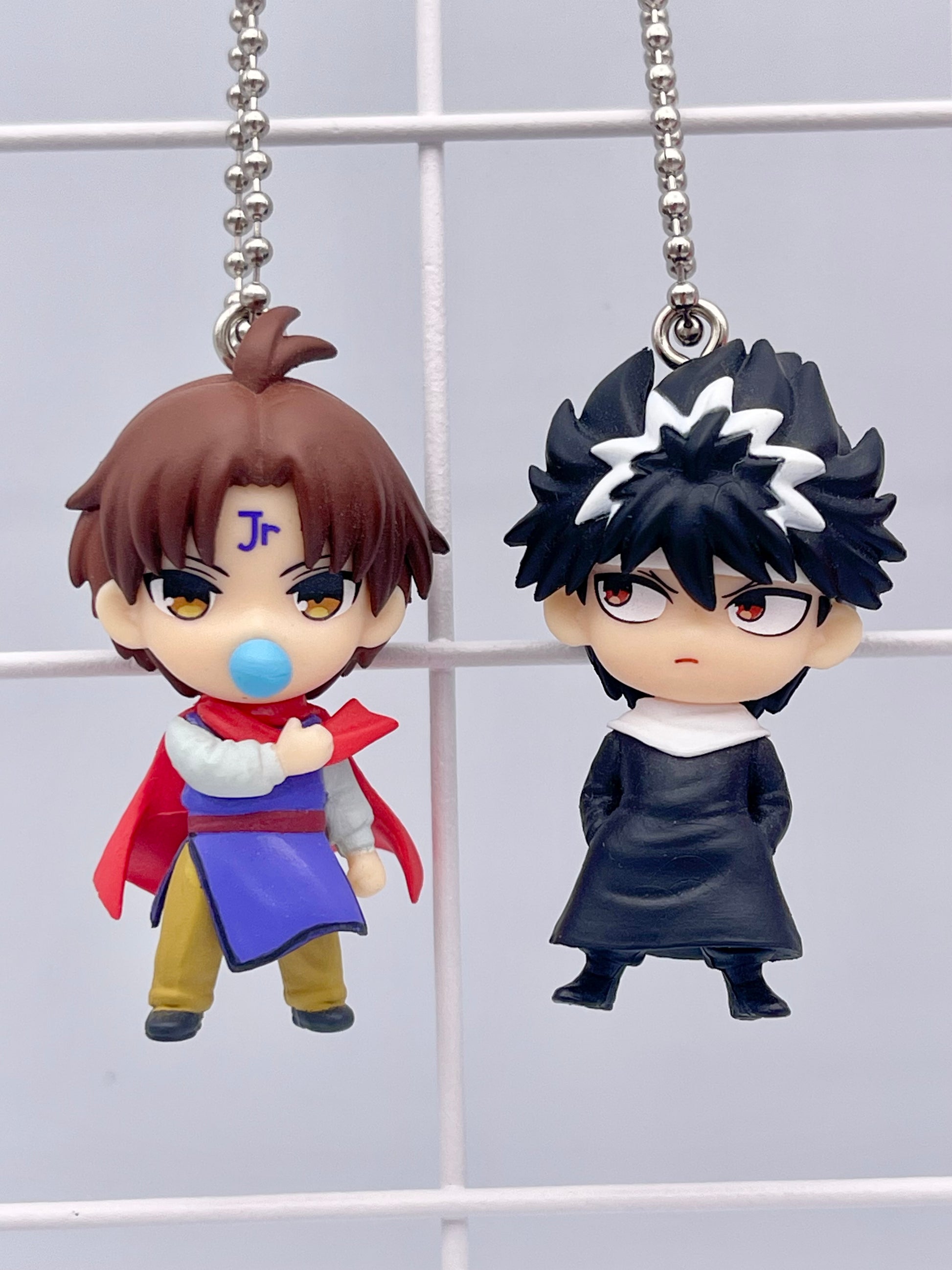 Close up of Hiei and Koenma figures.