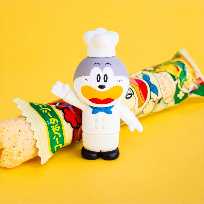 Dagashi Characters Mascot Vol. 3 – Umaemon figure next to snack– Ken Elephant